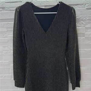 Elegant green Long Sleeve Dress